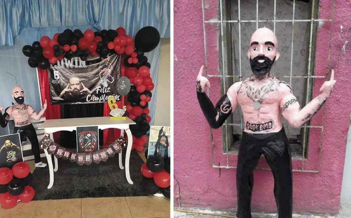 Niño festejó su cumpleaños al estilo de Cartel de Santa